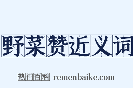 野菜赞近义词是什么意思的图片